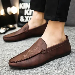New Men Casual Shoes Fashion Male Suede Soft Men Loafers Men's Driving Shoes Off White Shoes for Men Zapatos Casuales Sneakers