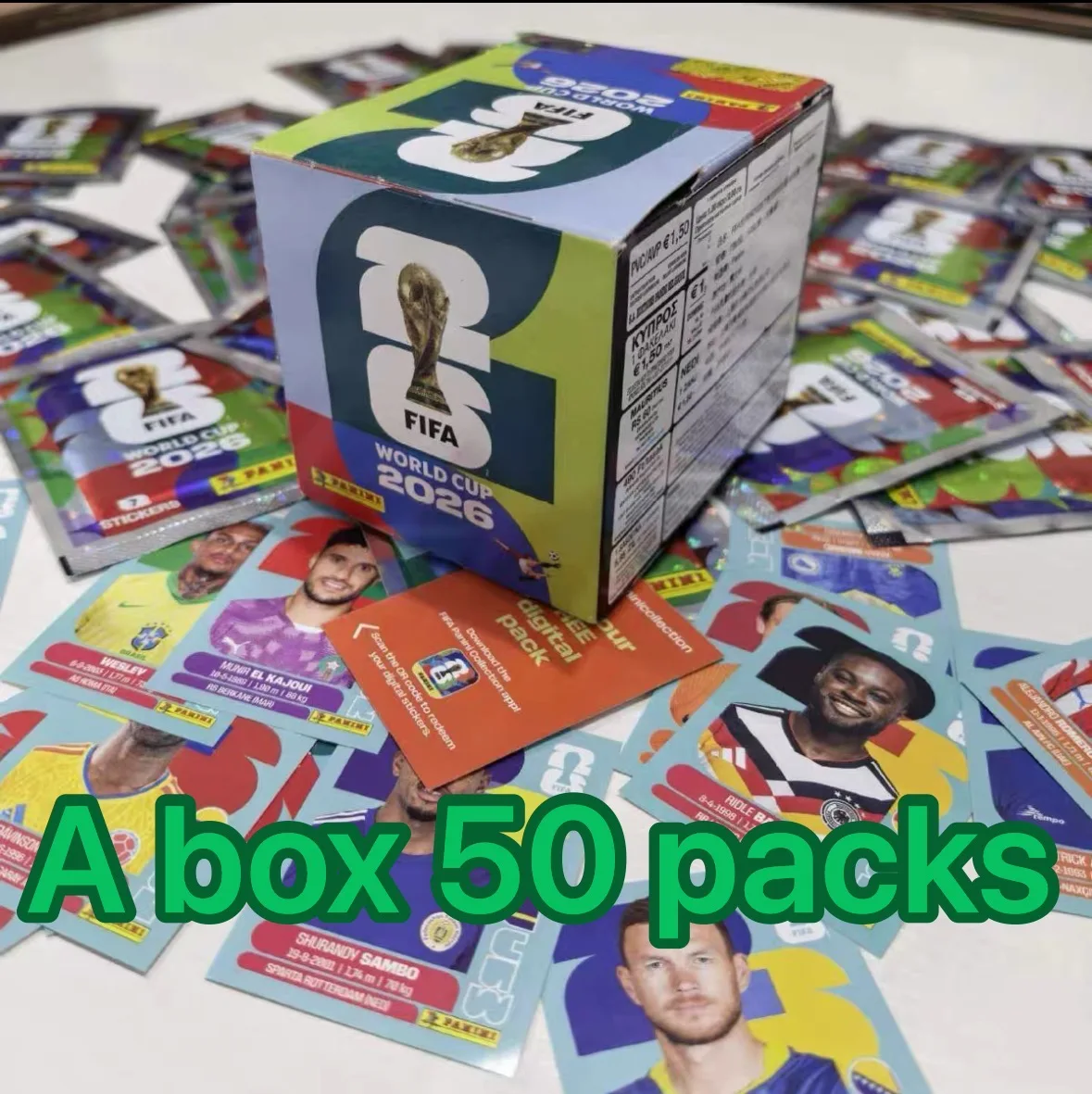 Colección de Pegatinas Oficiales de Panini FIFA 2026, Caja Completa con Paquetes para Aficionados al Fútbol, Pegatinas para Álbumes de Coleccionistas