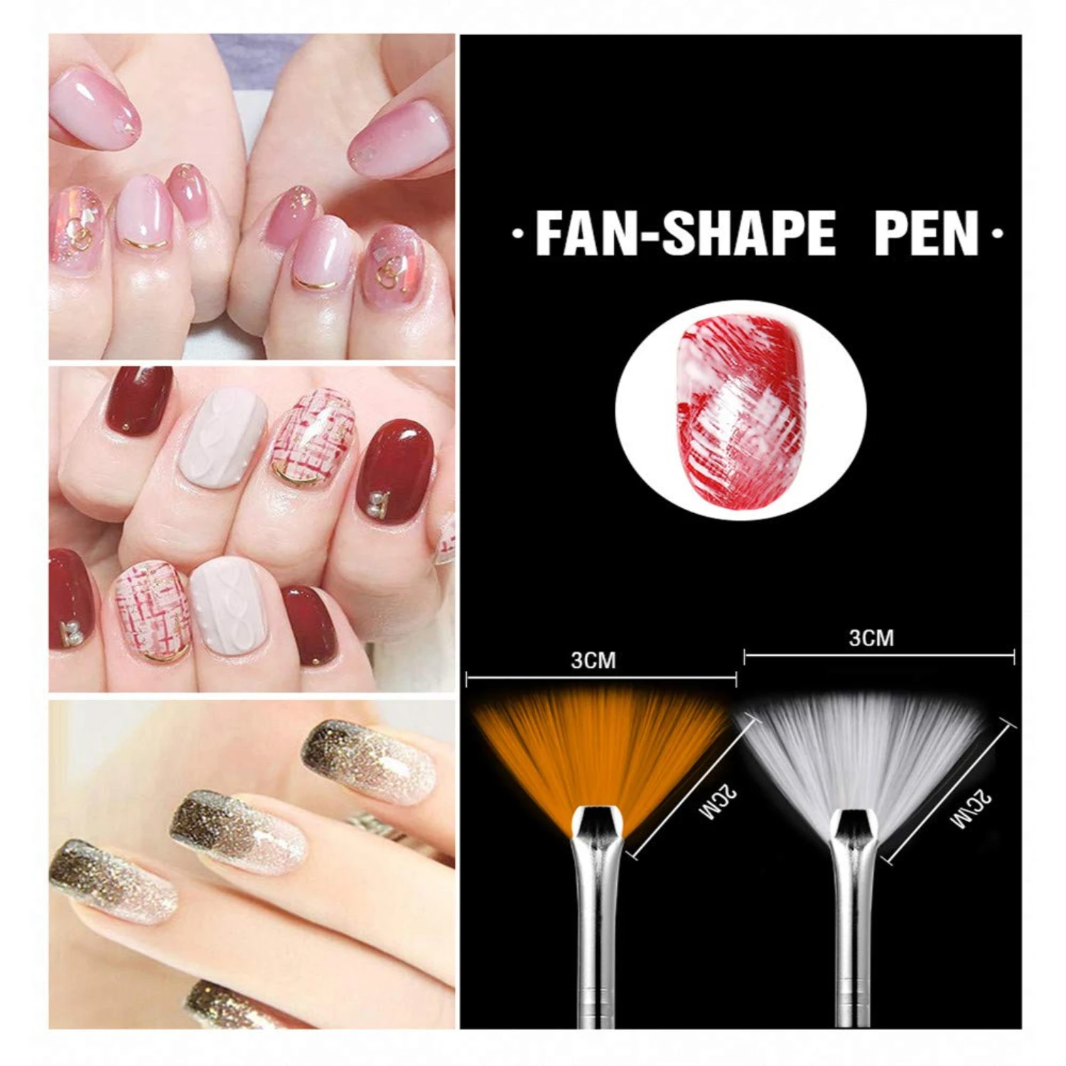 20-delige professionele nail art-penselset – hoogwaardige hulpmiddelen voor doe-het-zelf-manicure, puntjes, schilderen en tekenen, perfect voor beginners