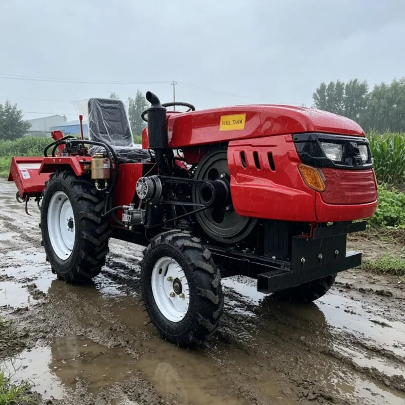 

Customized Agricultural Four‑Wheel Rotary Tiller, High‑Power Tractor, Upgraded Cultivator, Wheeled Plowing Machine
