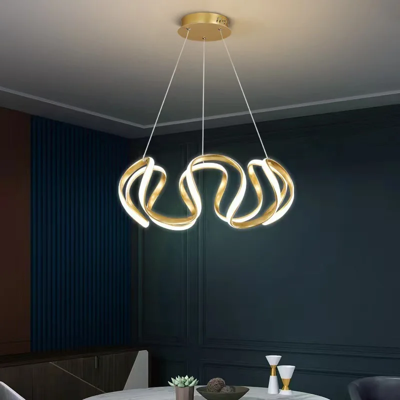 

Nordic restaurant chandelier, modern minimalist led Internet celebrity home stair light, creative personality living room
