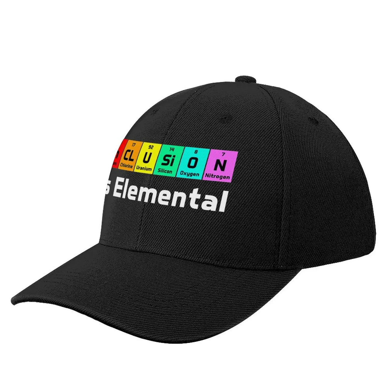 

Inclusion Is Elemental LGBT Flag Gay Pride Baseball Cap Hat Luxury Brand Sun Cap Kids Hat Man Women's