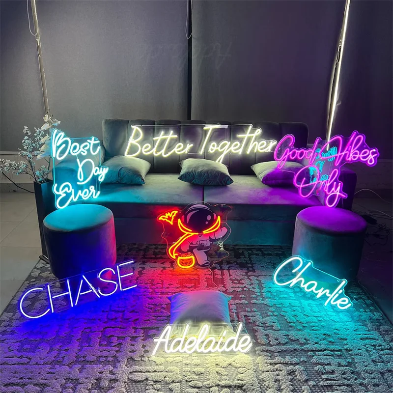 Niestandardowy znak neonowy |   Neon Sign |   Neon Led |   Spersonalizowany neonowy znak imienia |   Neony |   Neony |   Dekoracje ścienne |   Wystrój domu