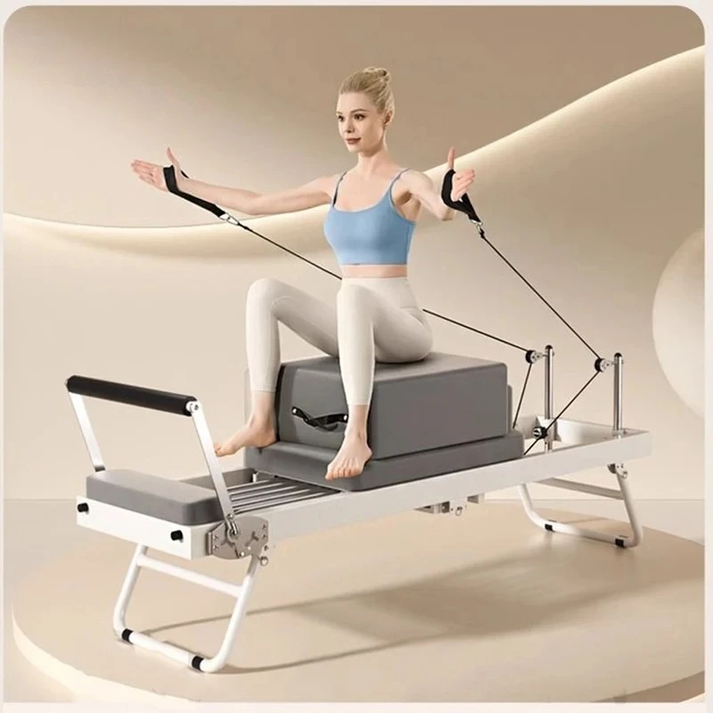【Hot】High Pilates Core Bed Foldable Home Pilates Training Equipment Yoga Stretching Bed Large Equipment