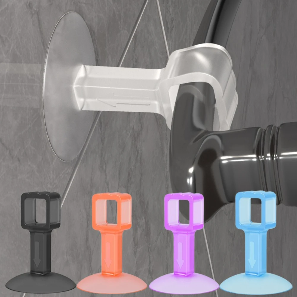 

2pcs Silicone Door Stops Suction Non-perforated Door Handle Anti-collision Pad Behind Bathroom Blocker Wonder Door Stopper
