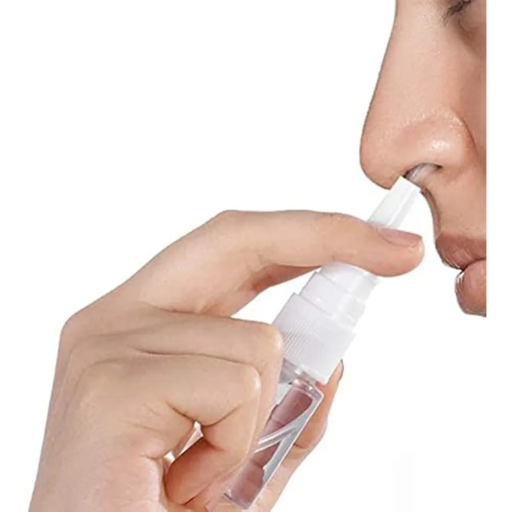 3pcs 10ml Nasal Mist Spray Plastic Bottle Clear Empty Rhinitis Care Sprayer Direct Spray Container for Saline Essential Oils