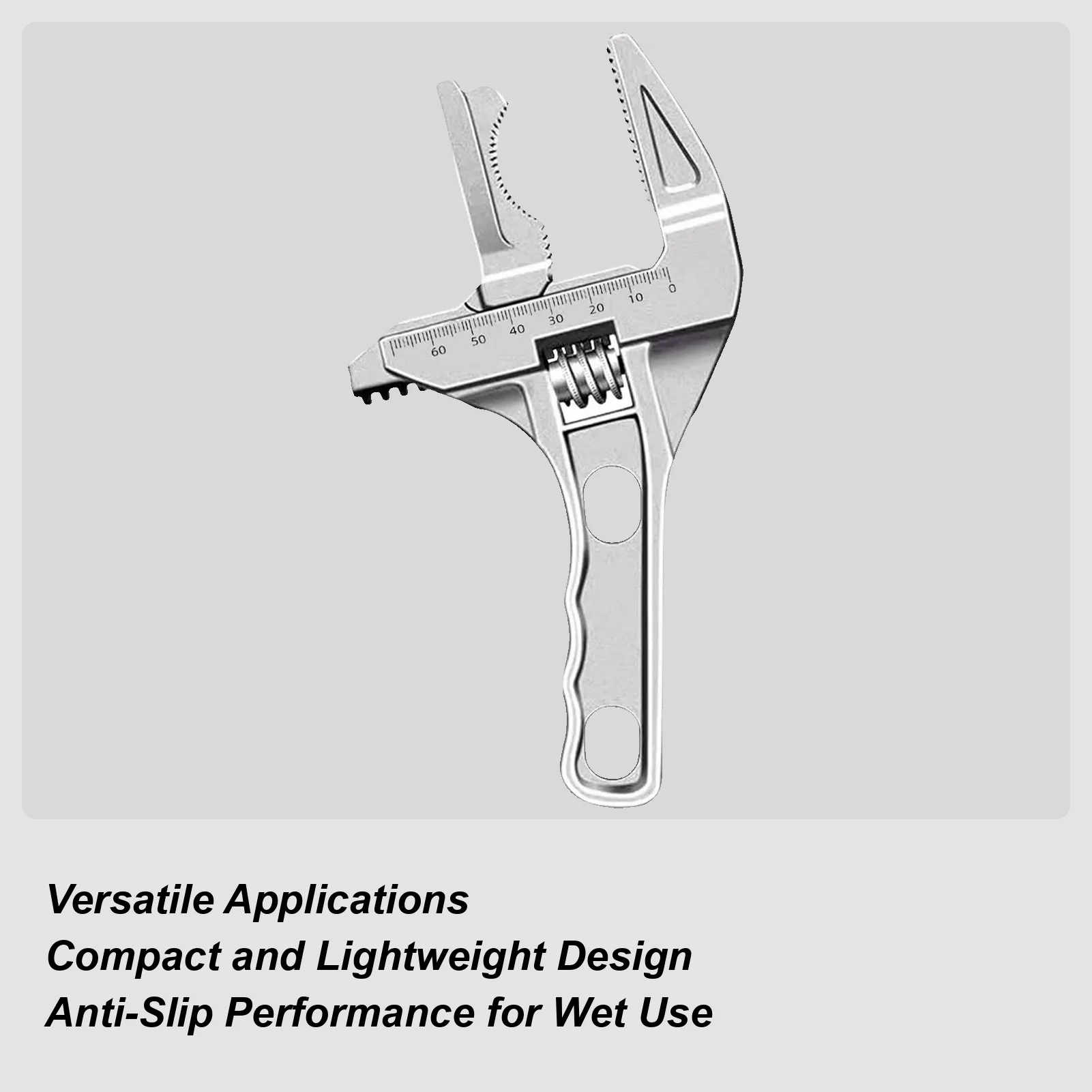 

Большой разводной ключ 0,2-2,7 дюйма, сверхмощный разводной гаечный ключ, многофункциональные инструменты для сливной трубы для мусора, смесителя для велосипедной раковины
