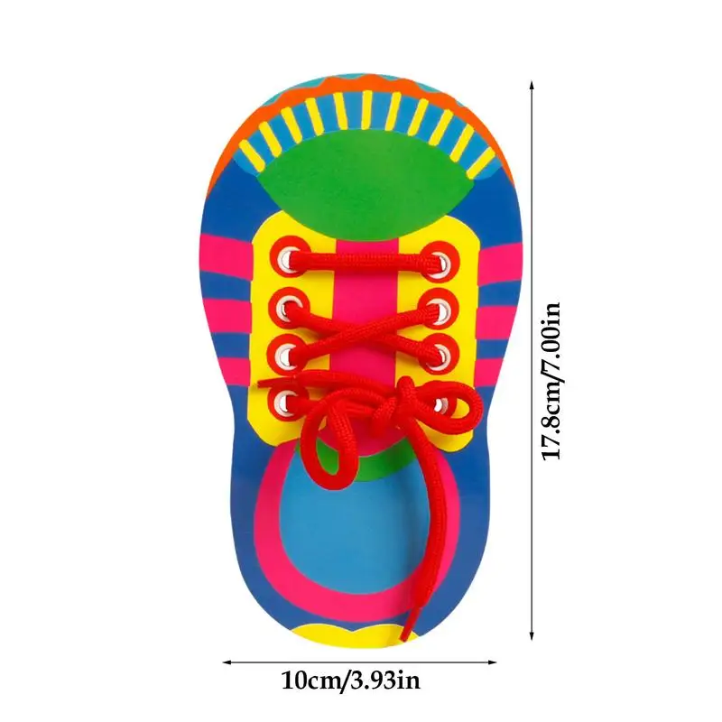 ألعاب تعليمية لخيوط رباط الحذاء تعلم ربط أربطة الحذاء أداة تعلم الأحذية المائية الآمنة ﻿