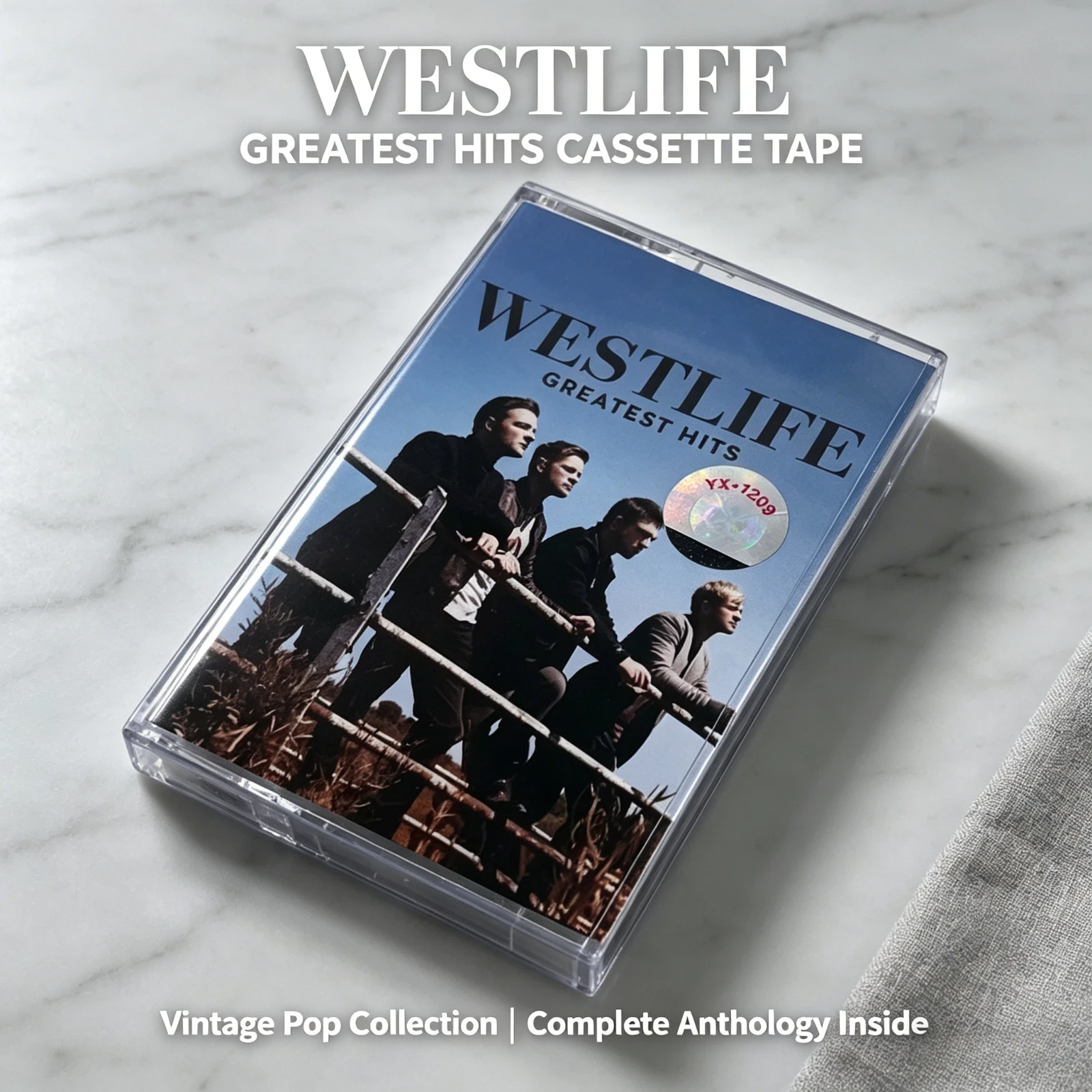 Westlife Greatest Hits Classic Pop Cassette Tape Retro Vintage Audio Music Collectible Tape for Pop Fans
