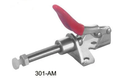 301A 301AM ゴムまたはナイロンネジ滑り止めハンドル保持力 45Kg 99.2Lbs 水平プッシュプル金属トグルクランプクランパー