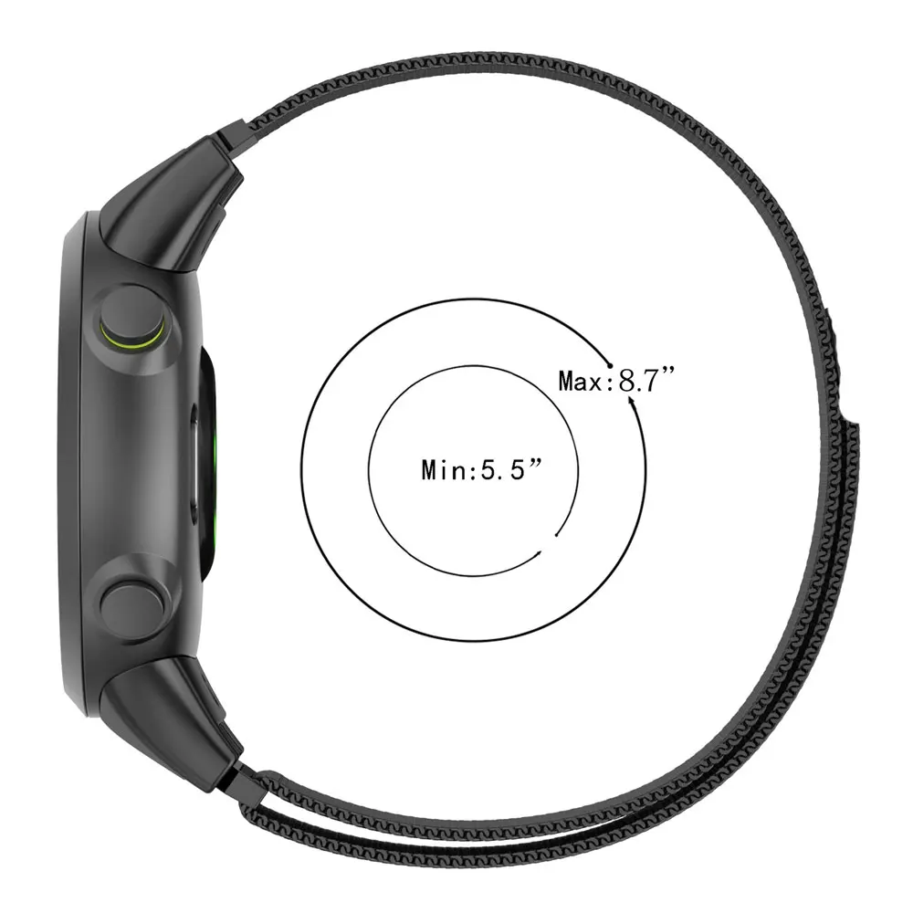 Metal Magnetic Loop band For Garmin Forerunner 45 45S Smart watch Replacement Bracelet Strap Belt For Forerunner Swim 2 Correa