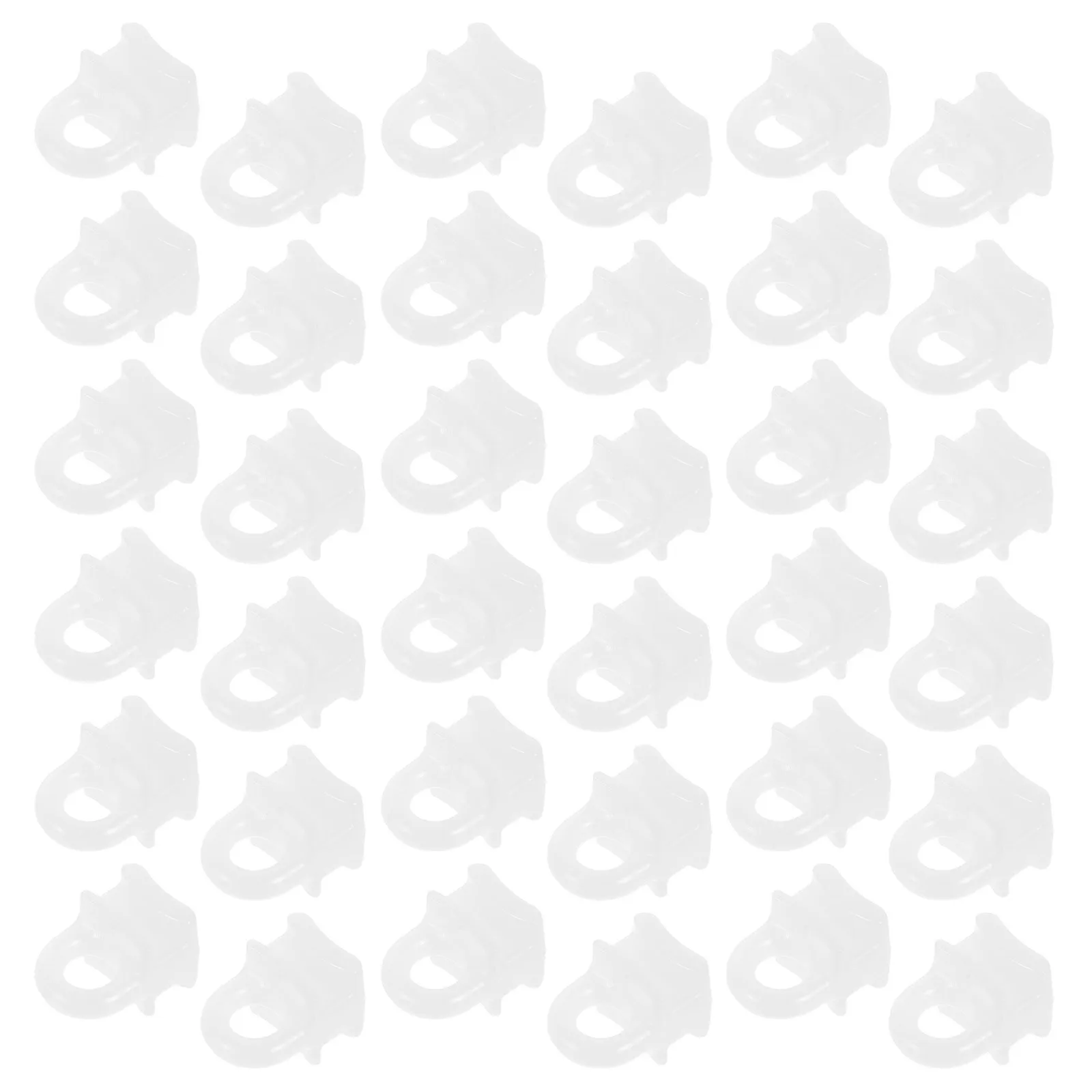 200Pcs Curtain Track Hooks White Plastic Sliding Rail Gliders Replacement for Drapery Blackout Curtain Track Accessories Smooth