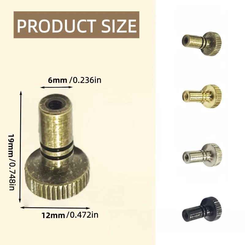 16pcs lamp holder handle with rotating knob in four colors, brass lamp switch knob replacement parts - view 2