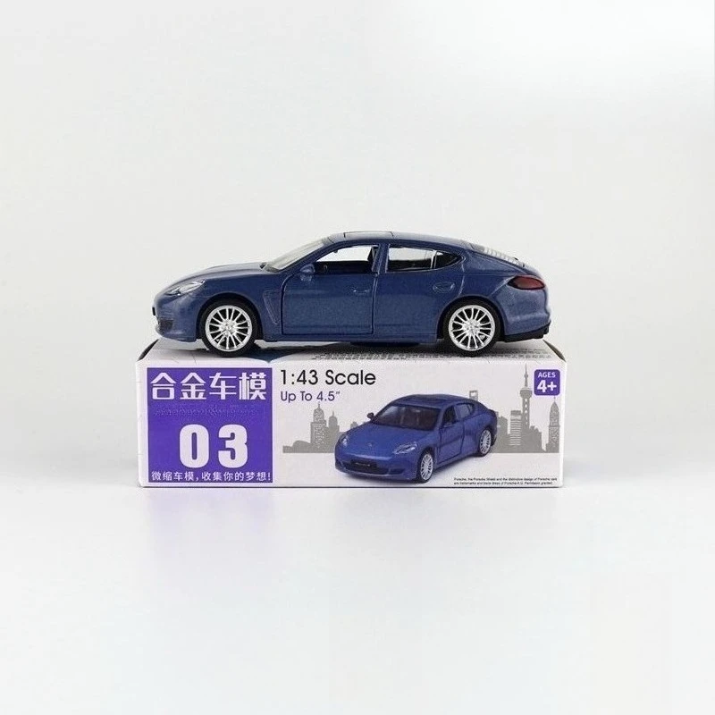 1:43 Alloy Car Model 's Toy Pull Back Two Doors Diecast Alloy Car Model Collectible