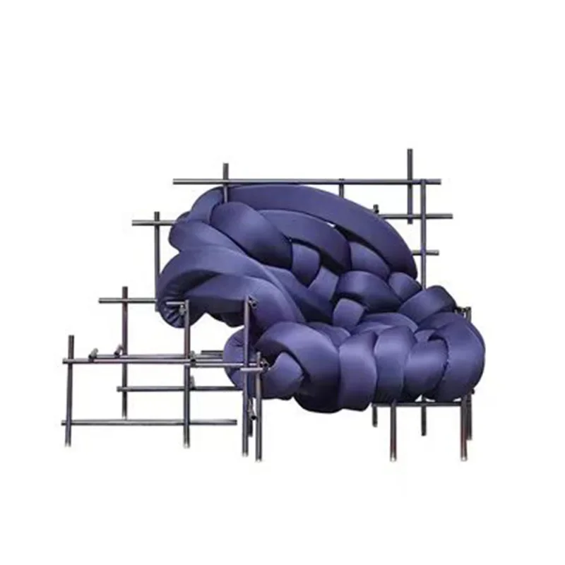 

Sofa hotel lobby Internet celebrity metal chair art installation decorative leisure chair