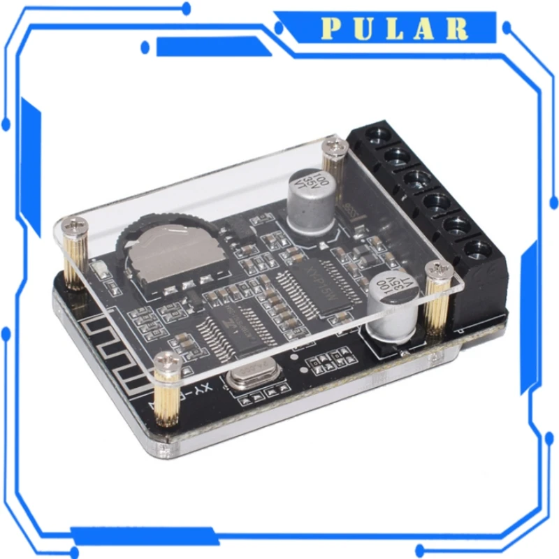 10W/15W/20W Stereo Bluetooth Power Amplifier Board 12V/24V PLR High Power Digital Amplifier Module XY-P15W