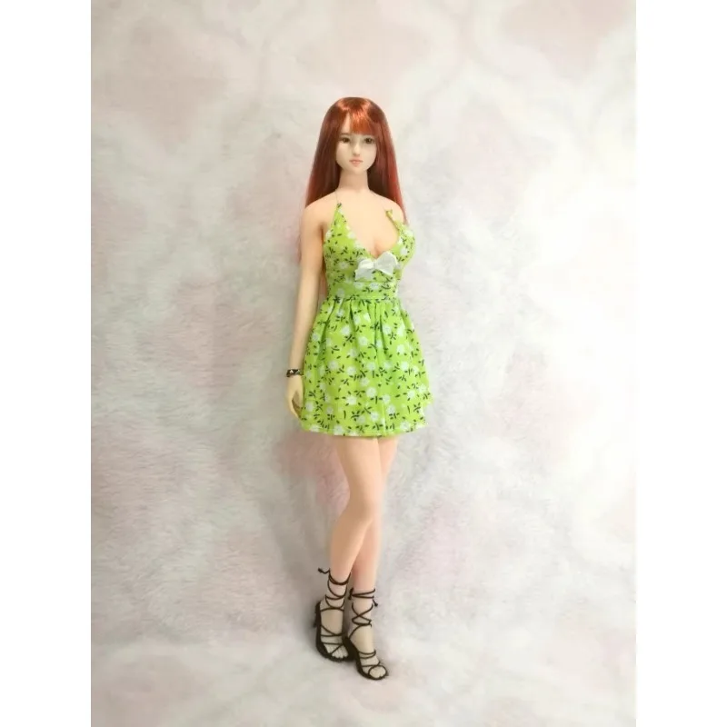 1/6 Scale Handmade หญิงฤดูร้อนมินิดอกไม้กระโปรงสั้น Suspenders ชุดสําหรับ 12 นิ้วทหารตัวเลขการกระทํา Body