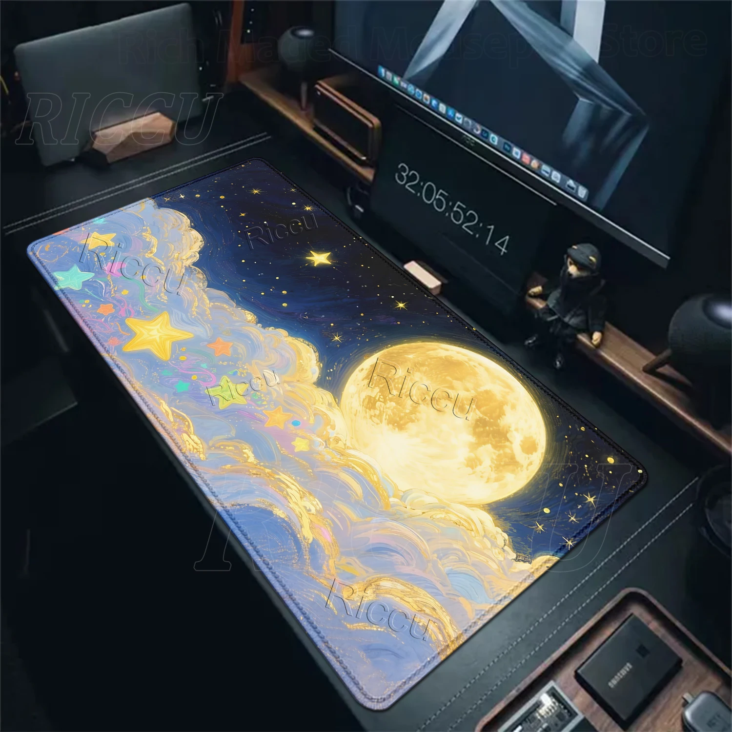 

Kawaii Cloud Large Mouse Pad Offices Gaming Accessories Mouse Pad Gamer Keyboard Table Mats Carpet Anti-Slip Extended Desk Mats
