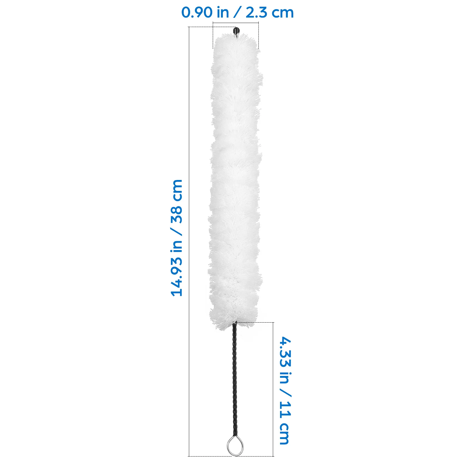 Spazzola per flauto Filo ritorto durevole Strumento di pulizia in cotone leggero Accessori per flauto professionale Detergente per strumenti