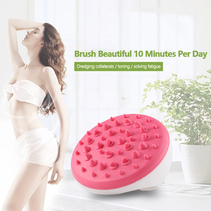 Handheld Bath Shower Anti Cellulite Full Body Massage Brush Slimming Beauty Face Skin Care Tools Face Lifting Rolller Massager