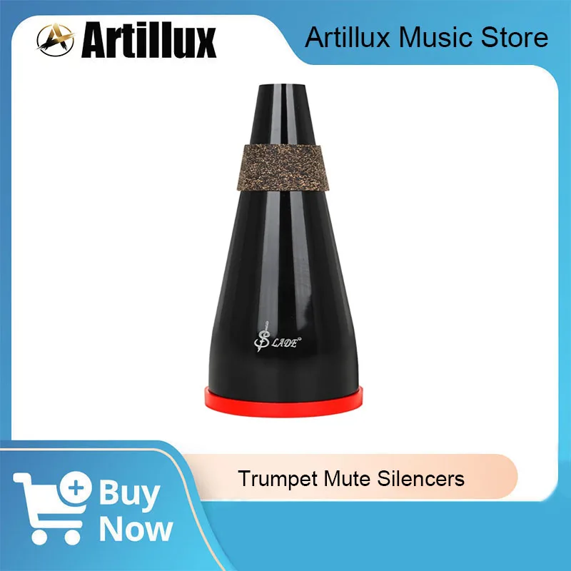 Trumpet Mute Portable Trumpet Cornet Horn Practice Cup Mute Silencers Practice Trumpet Straight Mute for Trumpet Playing