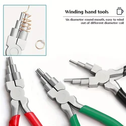 1pc Iron Wire Looping Jewelry Pliers, 6-in-1 Bail-Making Pliers, With Non-Slip Comfort Grip Handle, For Loops And Jump Rings Mak