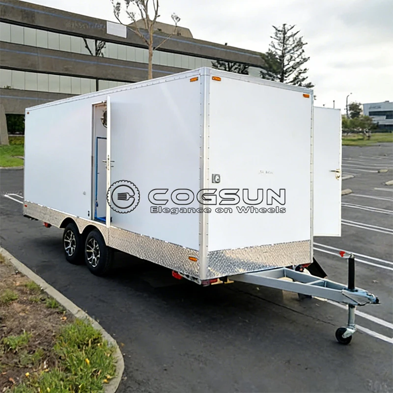 

Cogsun Customized Smart Public Restroom Trailer Portable Luxury Bathroom Trailer Mobile Toilet Best Selling Premium