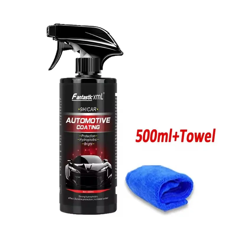 500ML Auto 9H Ceramic Coating Nano Glass Plated Crystal Liquid Hydrophobic Coating Waterproof Polishing Agent Paint 9H Hardness