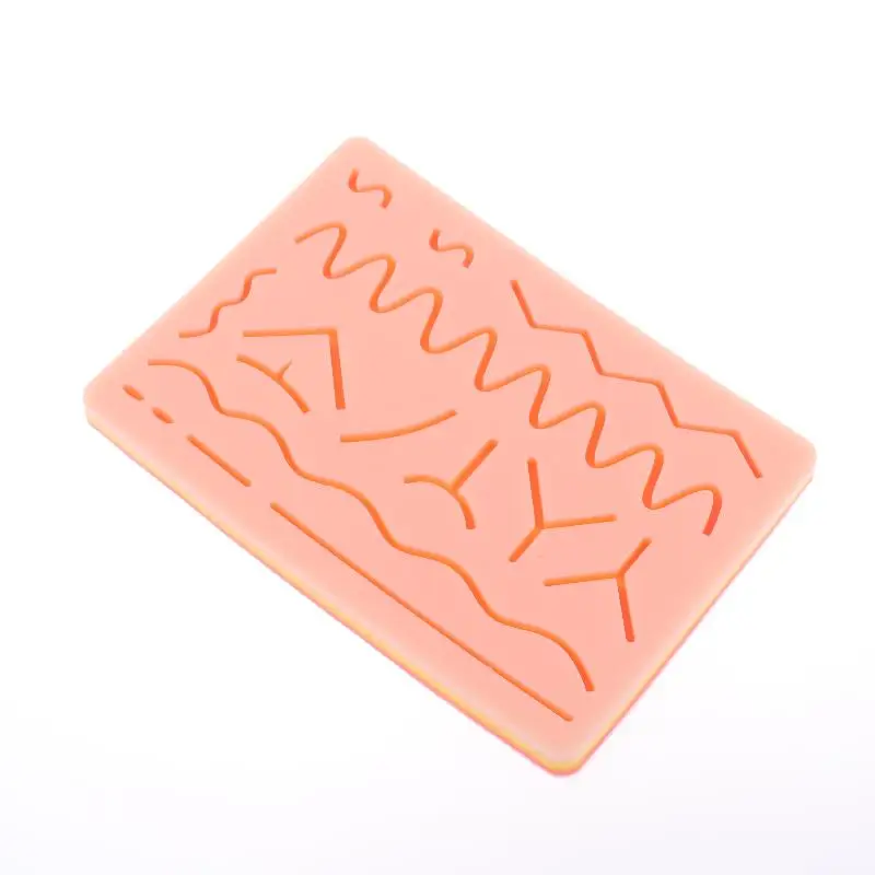 New New Skin Suture Model Wound Silicone Suture Pad Y Traumatic Suturing Training Pad Reusable Silicone Suture Practice Mat