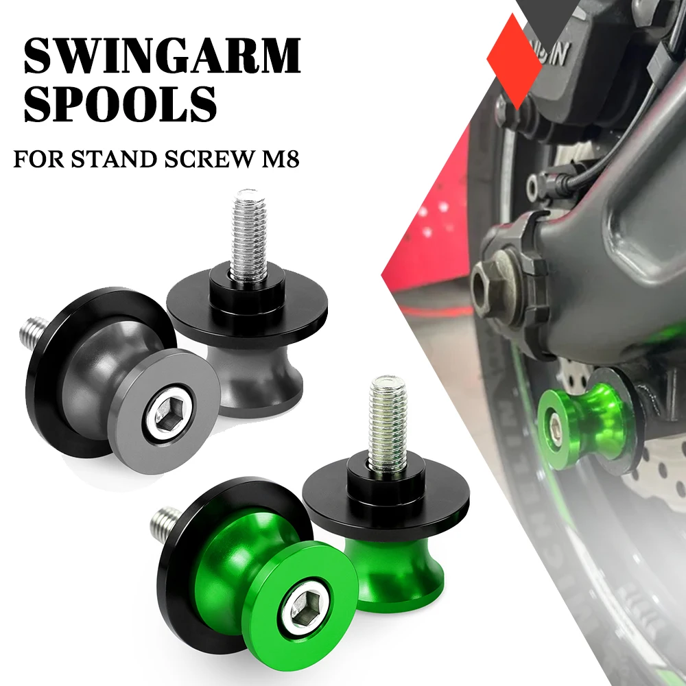 

M8 Swingarm Spools Slider For KAWASAKI Z650 Z800 Z900 Z1000 Z1000SX ZX6R ZX10R NINJA 650 400 Motorcycle Accessories Stand Screw