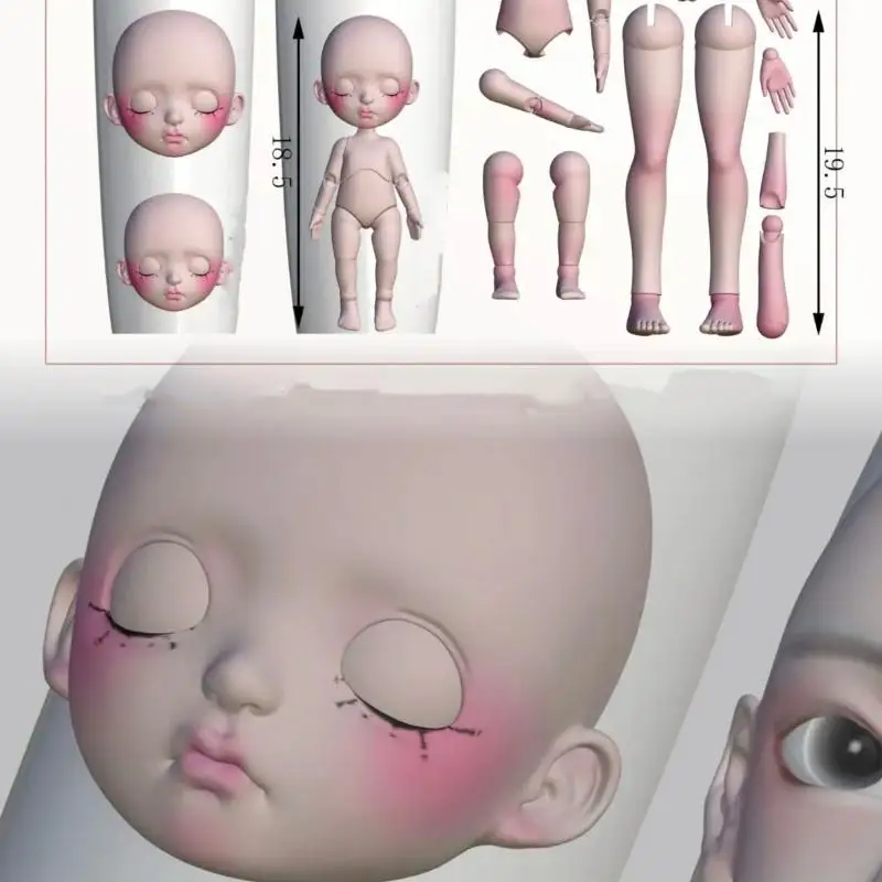 【ZYAL-1】1/2 Stück 3D-Rippen, Wirbelsäule, Knochen, Acrylform, DIY-Puppen-Design, transparentes Silikon, Maniküre-Vorlage, Nagelzubehör – Detail 5