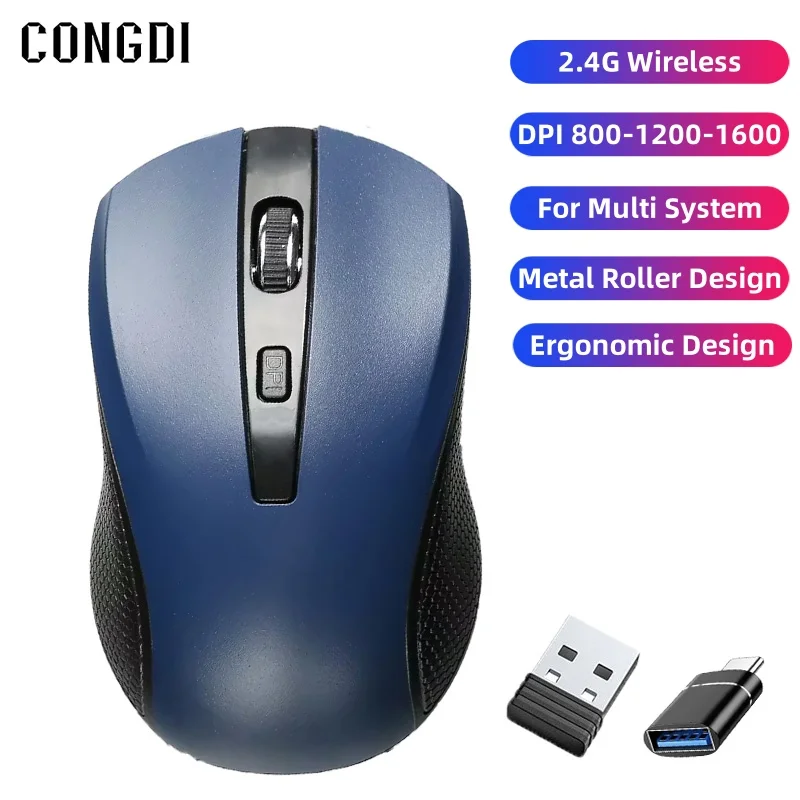 Drahtlose Gamer Maus 2,4G USB Drahtlose Computer Maus 4-Taste Ergonomische Mäuse Für MacBook Tablet Notebook PC Laptop zubehör