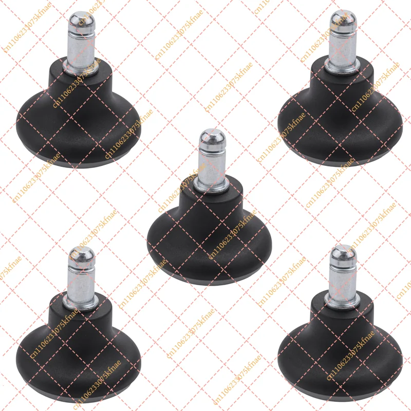 A04I 5Pcs Bell Glides Replacement Office Chair Wheels Stopper Office Chair Swivel Caster Wheels, 2 Inch Stool Bell Glides