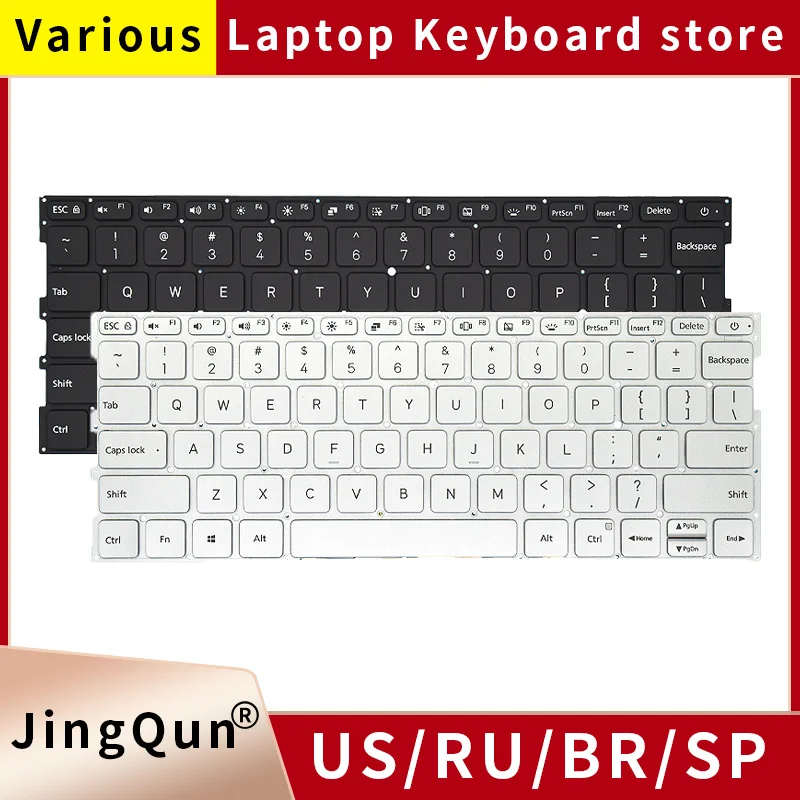 Clavier rétro-éclairé pour ordinateur portable Xiaomi Mi, version américaine et anglaise, d'origine, pour air12.5, 13.3, 161201, TM1607, 161301, TM1704, TM1604, TM1613R