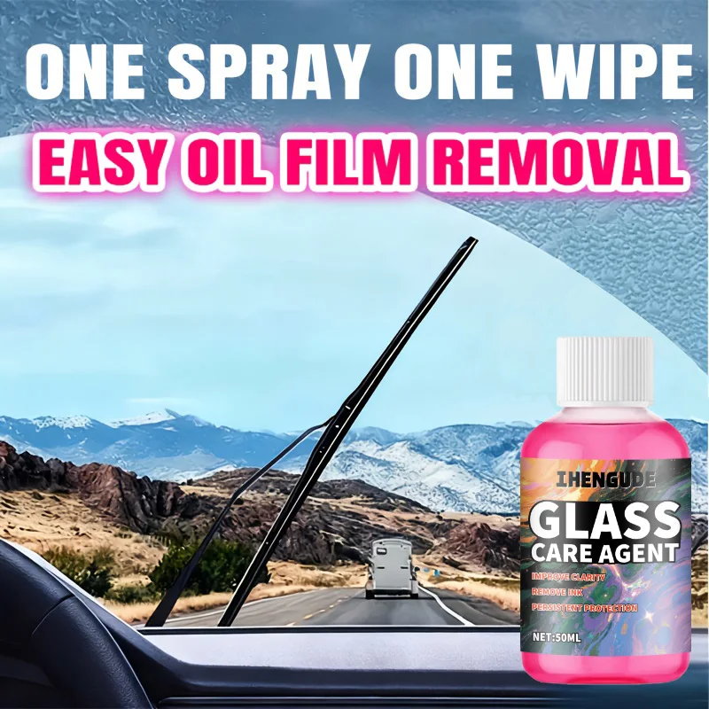 Car Glass Concentrated Coating Waterproof Windshield Wiper Fluid - Windshield Water Concentrated Formula for Clear Visibility - Antifreeze Protection for Winter - Keeps Smooth - Safer Travel in Winter