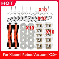 Compatible For Xiaomi Robot Vacuum X20+ / X20 Plus Replacement Parts Accessories Main Side Brush Hepa Filter Mop Cloth Dust Bag