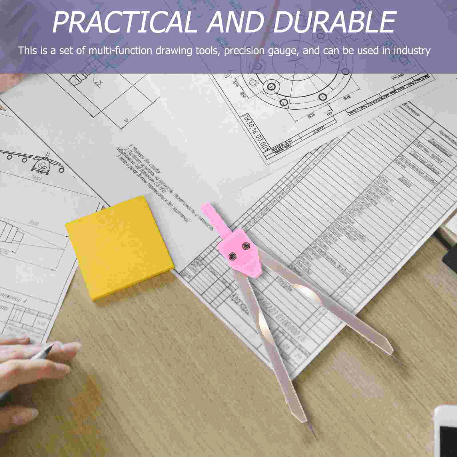 Compasses Electrocardiogram Divider for Nursing ECG Calipers Drafting Plastic Measuring