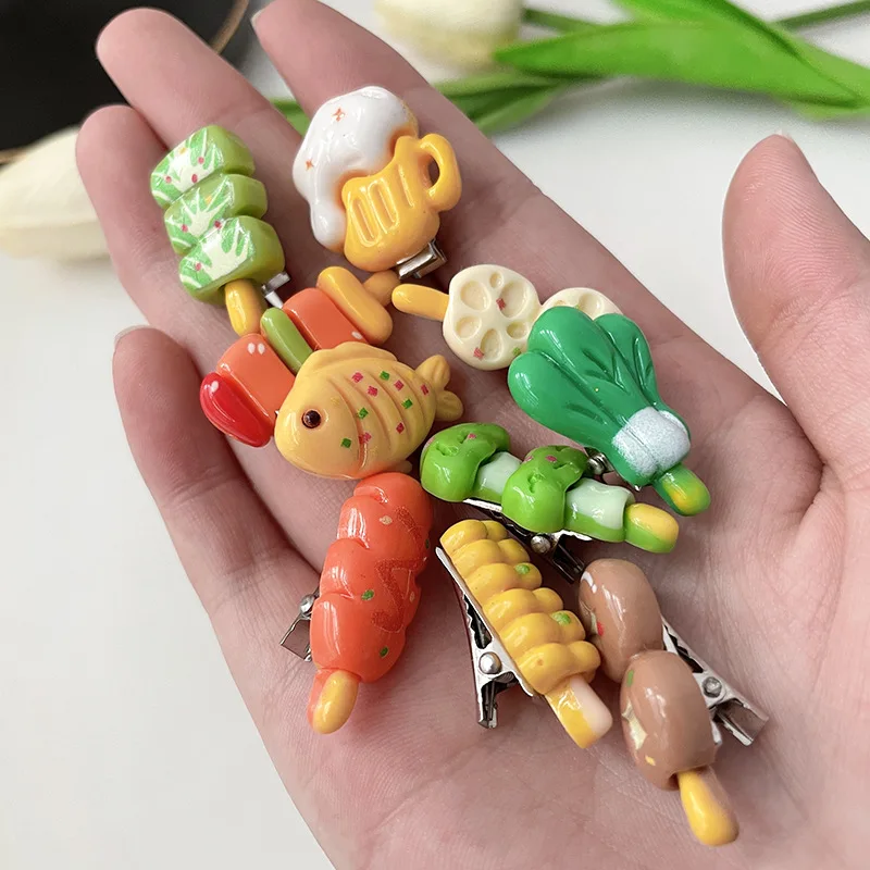 

Заколки для волос Kawaii, 12 шт., утконос, мультяшные животные, сладкая пастель, АБС-пластик, безболезненная фиксация для девочек, аксессуары для укладки волос