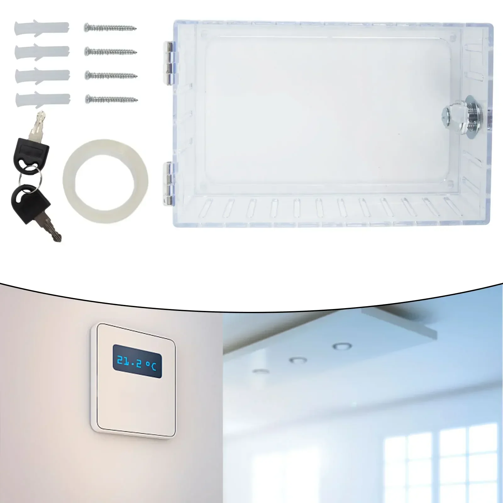 Secure Your Thermostat with Lock Box Fits Most Thermostats Easy Installation Protects from Unauthorized Adjustments