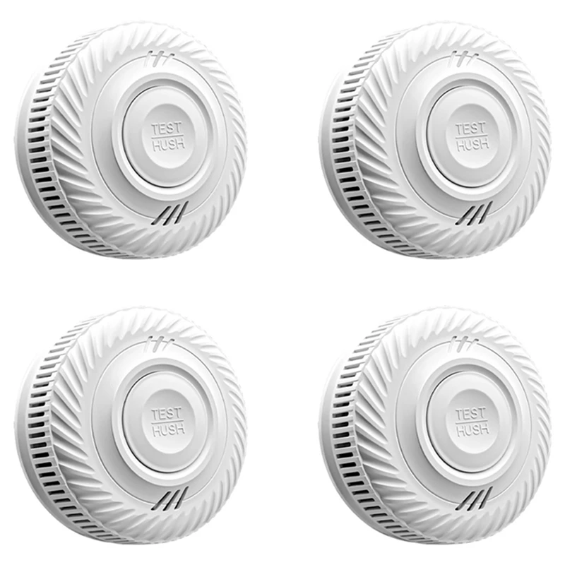 Tuya Wifi Wireless Smoke Detector 10 Years Battery Smoke Detector Smart Home Fire Smoke Alarm Durable 4 Pieces