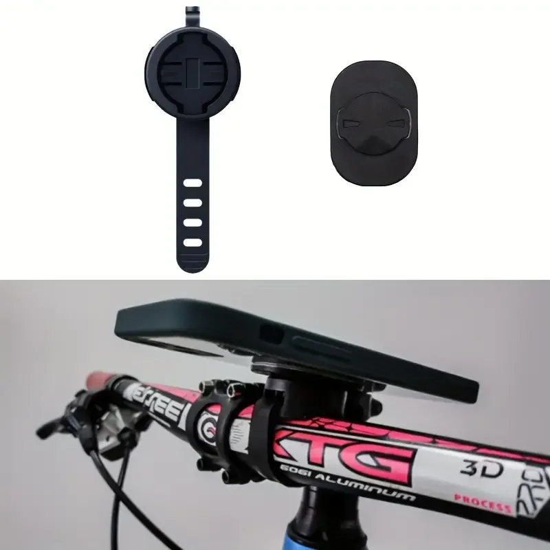 

1pc Black TPU Silicone Wrist Strap For Garmin Smartphone Bicycle Mount Smartphone Holder Adjustable Buckle Mount