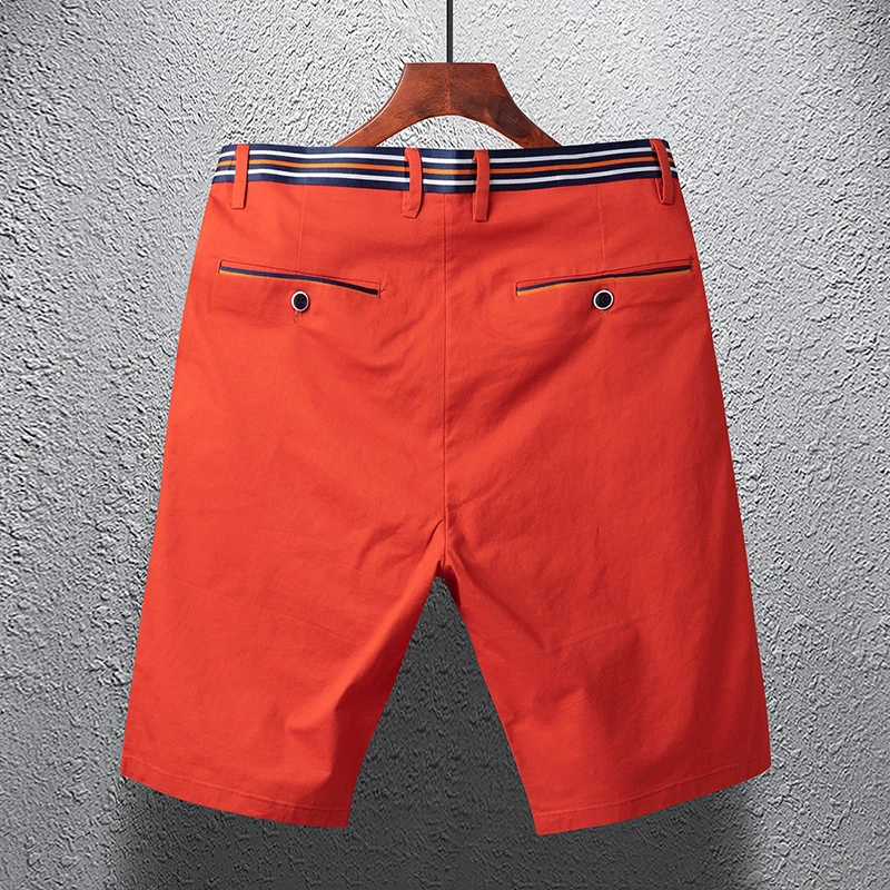 Fashion Solid Color Spliced Pockets Straight Casual Shorts Men's Clothing 2024 Summer New Loose High Waist All-match Knee Shorts