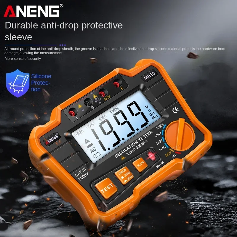 ANENG Digital Megohmmeter High-precision Electrical High Resistance Meter Insulation Electronic Measuring Meter