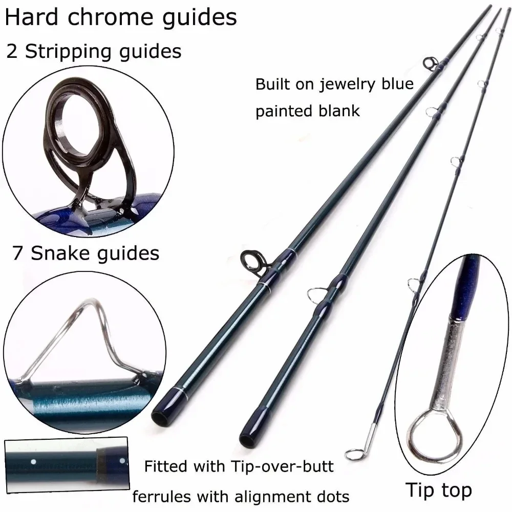 MAXIMUMCATCH 3-10WT 8-9ft V-Access Fast Action Fly Rod IM10/36T Carbon Fiber for Precision Casting Fly Fishing Rod view 4