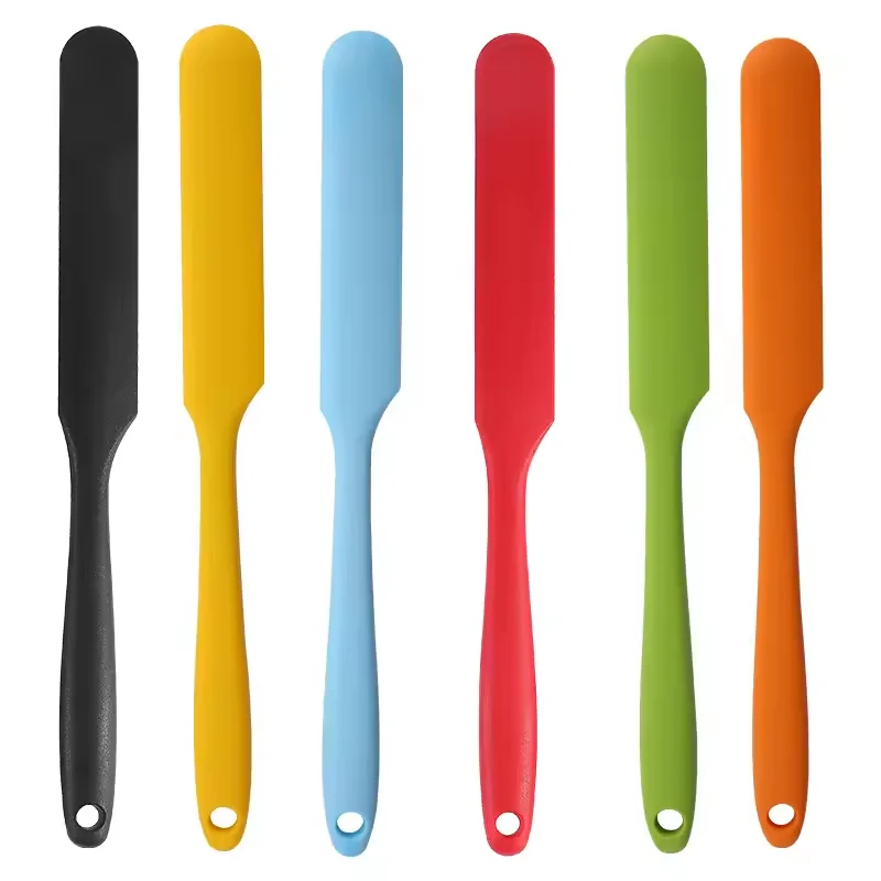 

Silicone Cream Scraper Integrated Long Cake Spatula Heat-resistant Food Grade Spatula Kitchen Accessories Baking Tools