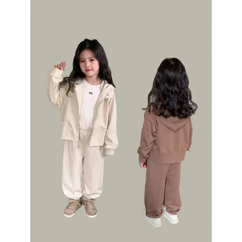 

2025Spring and Autumn New Girls Western Style Fashion Casual Two-Piece Suit