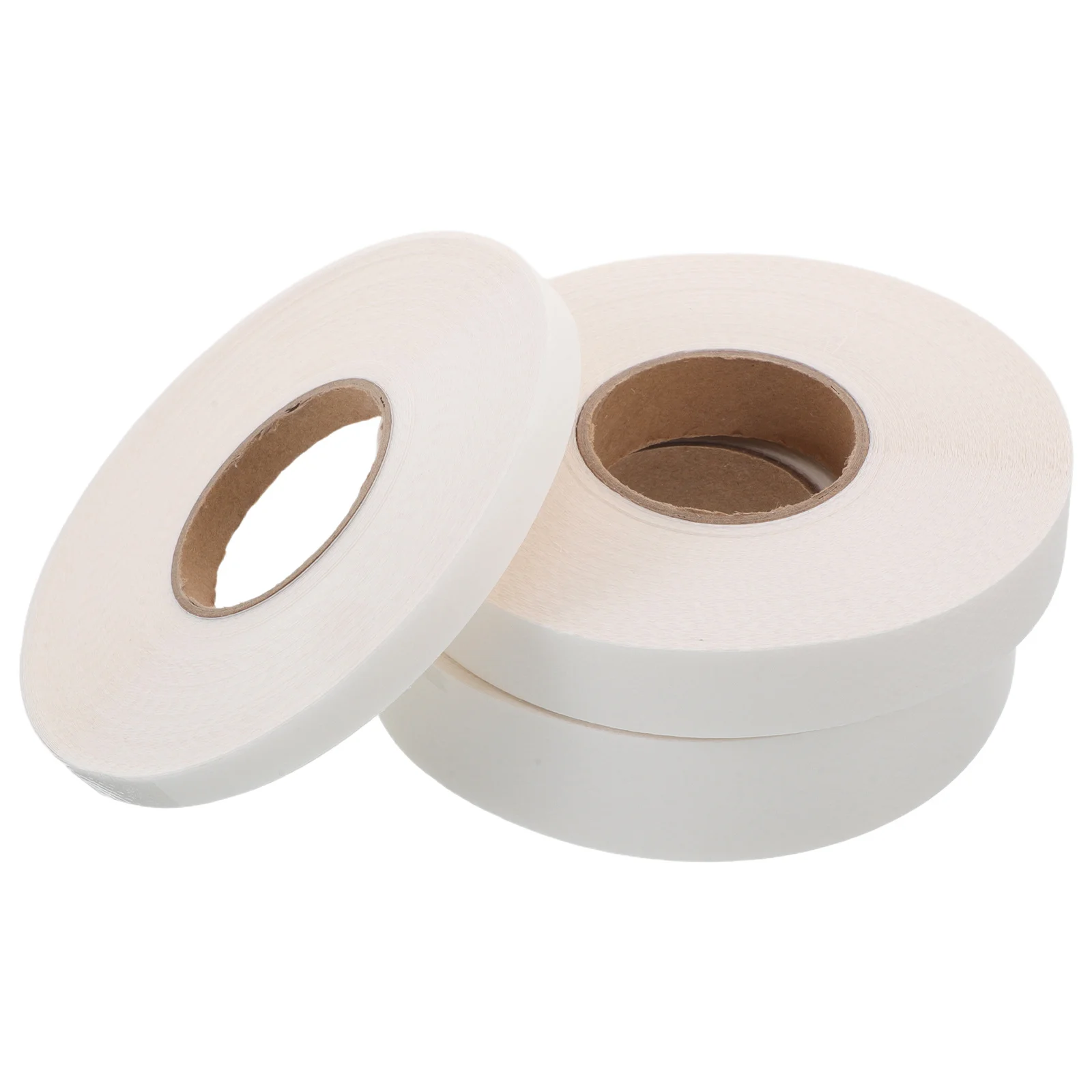 

3 Rolls 50M Double Sided Iron On Fusible Web Heat Melt Adhesive Film For Sewing Fabric Patch Lightweight Craft Bonding Tape