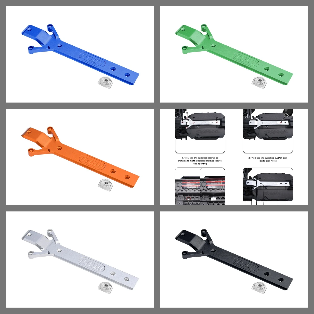 

Пластина шасси из сплава GPM High End 7075, для TRAXXAS Mini Maxx/Mini XRT 107154