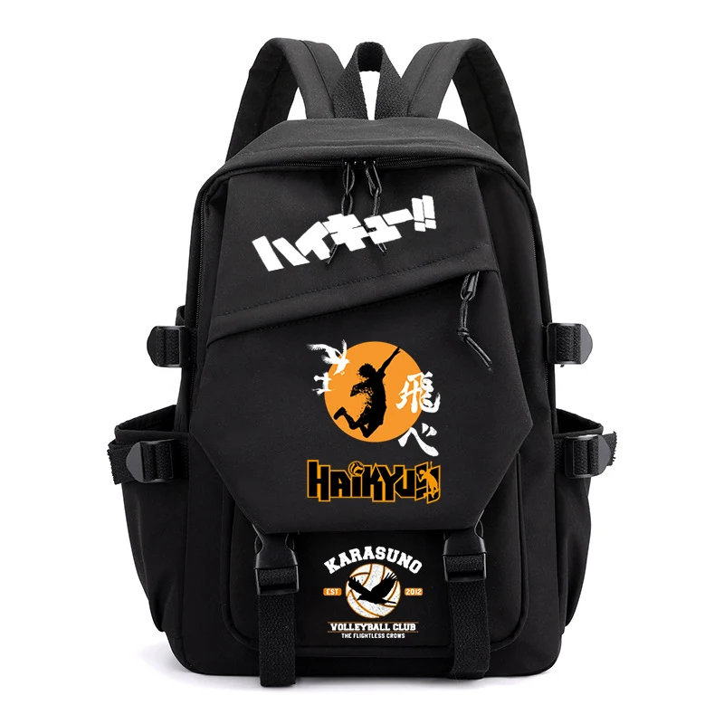 

Anime Haikyuu Shoyo Hinata Backpack Harajuku Fashion Tobio Kageyama Graphic Boys Girls Outdoor Schoolbag Y2K Students Bookbag
