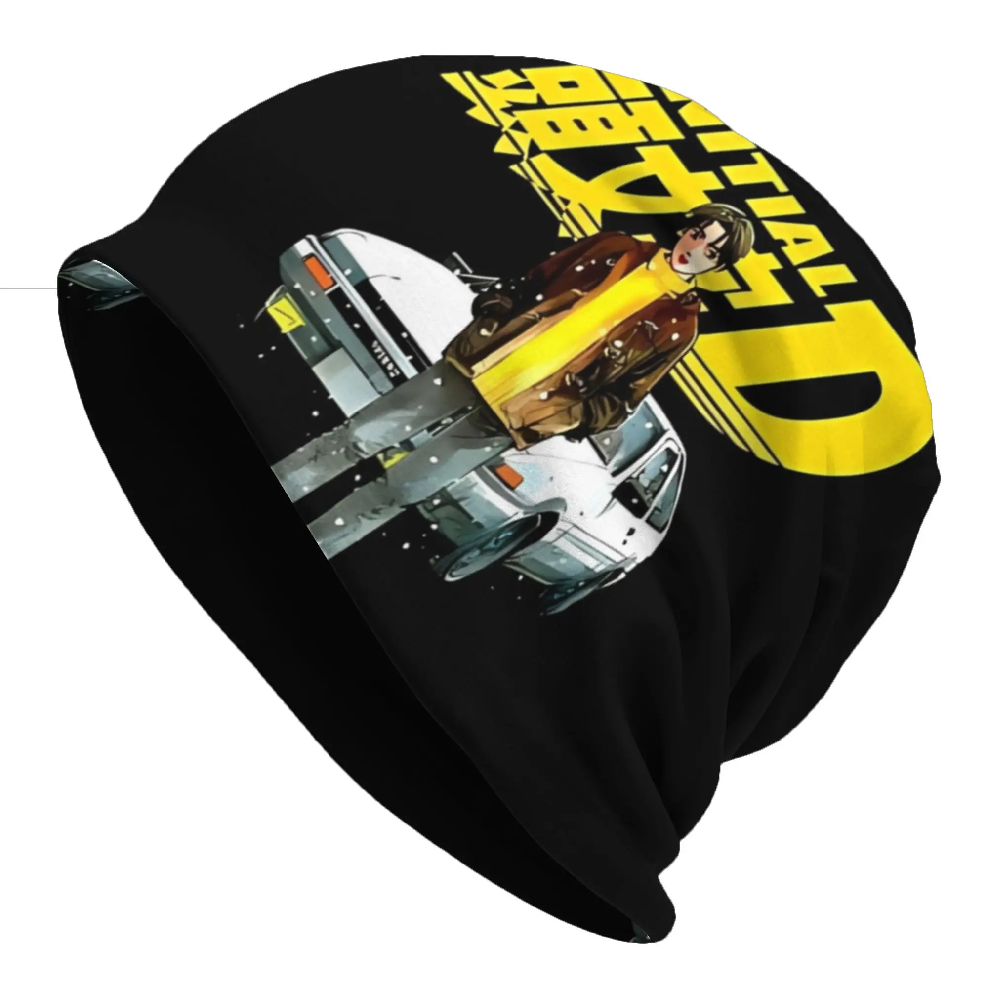 Bonnet Hats Initial D Men Women's Thin Hat Anime Street Style Cap Hip Hop Skullies Beanies Caps